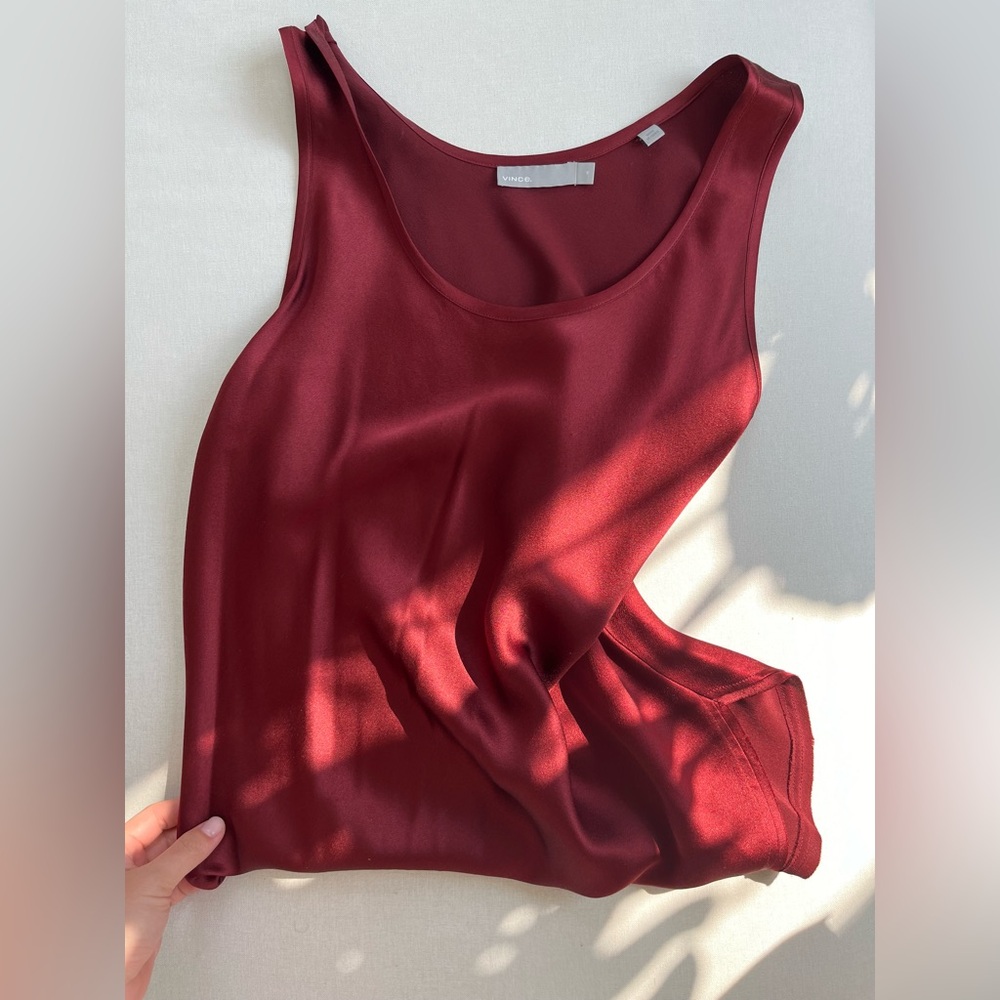 Vince Raw Silk Tank